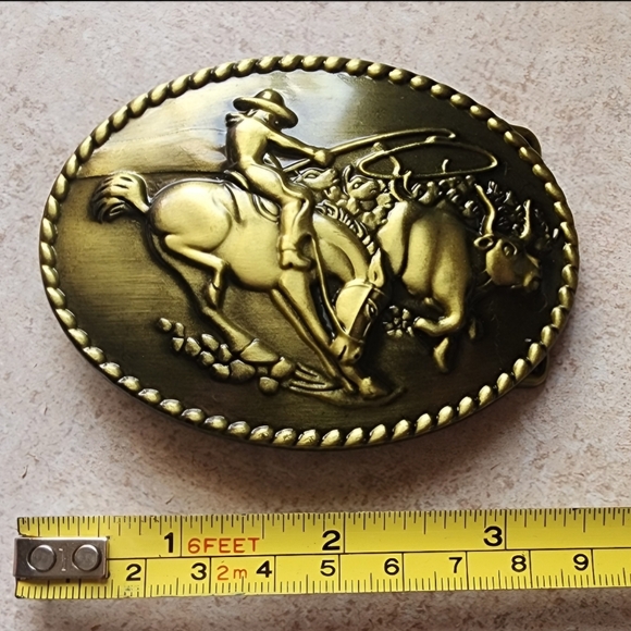 Rodeo horse bull steer Western Cowboy Belt Buckle Choose Color - Picture 1 of 6